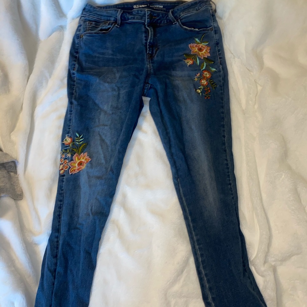 Rockstar jeans with embroidery